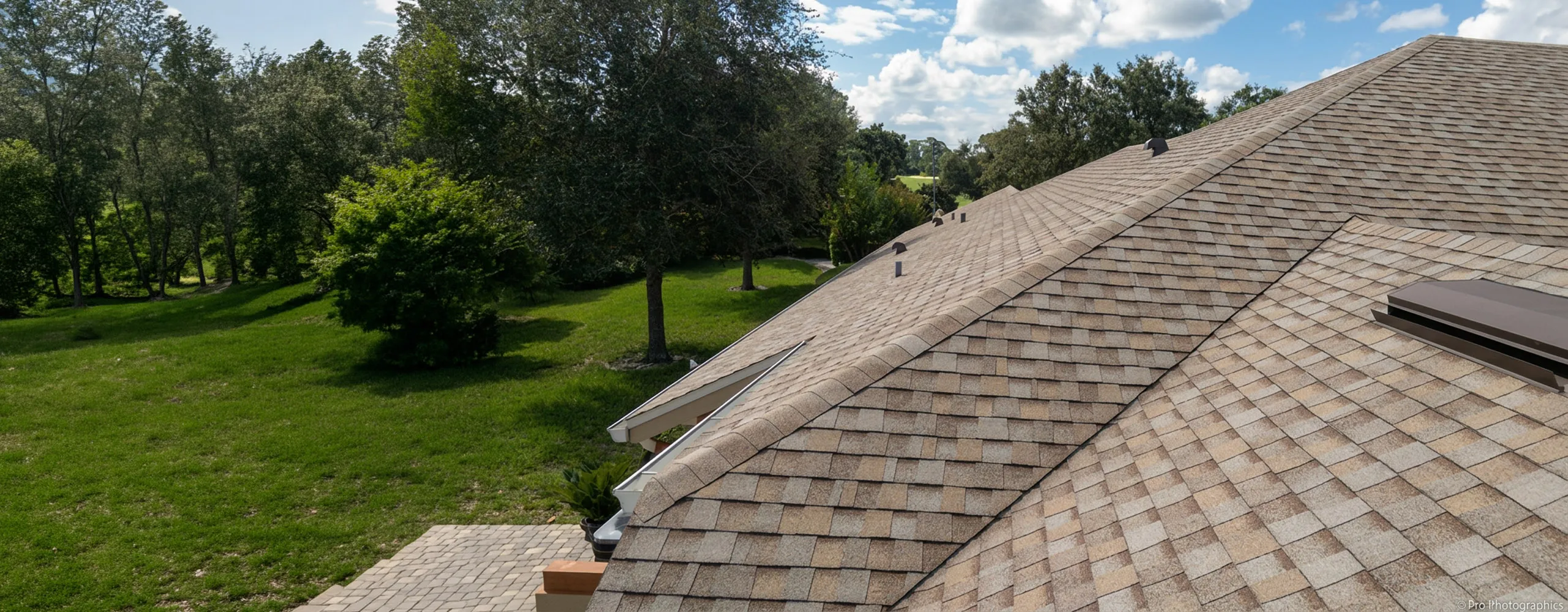 Roofing crew at work on a Central Florida home